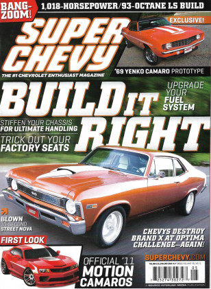 SUPER CHEVY 2011 MAY - UPGRADE FUEL SYS, '69 YENKO CAMARO PROTOTYPE